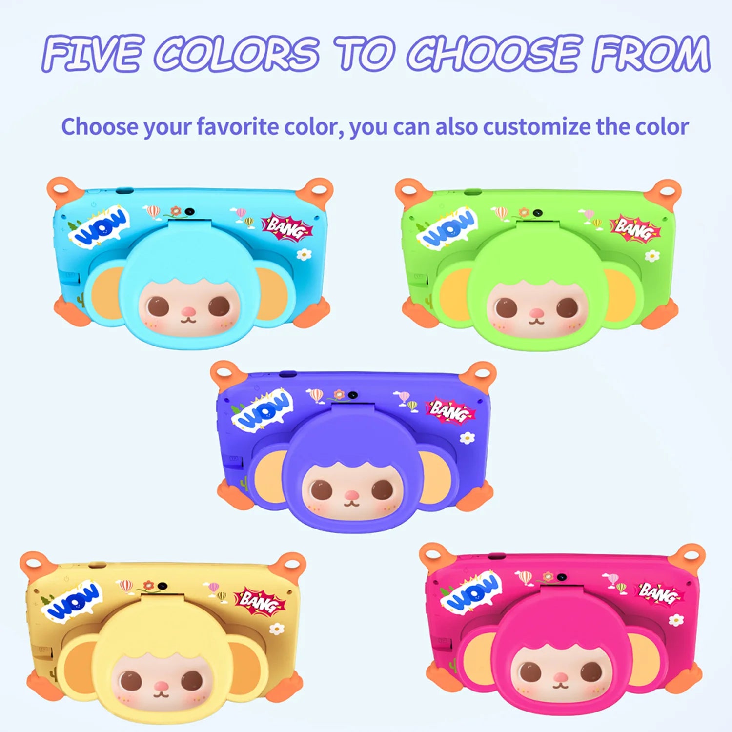 2026 Globale Version 7 Zoll 5G WiFi Kinder-Tablet Quad Core 4GB RAM 64GB ROM Dual Kameras Kindergeschenke Tablets Android 13.0