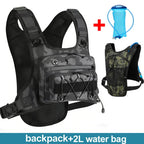 Lauf-Brusttasche Trinkweste zum Radfahren Wandern Fahrradrennen Marathon Tasche Herren Damen Sport Taktische Bauchtasche Camping Rucksack
