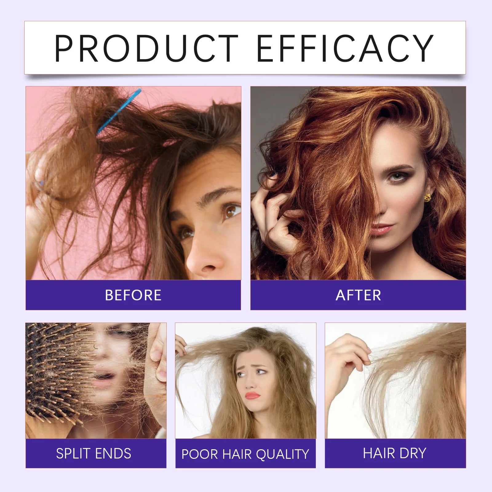250g Keratin-Glättende Haarmaske Haare wiederherstellen, weicher machen, Glanz verleihen, Glätteisen Tiefenreparatur-Conditioner für trockenes, geschädigtes, krauses Haar
