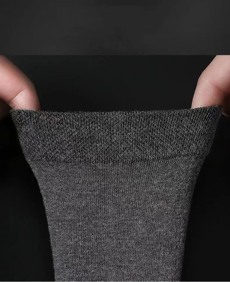 20 Stück/Los Herren Socken aus reiner Baumwolle Übergröße Einfarbig Freizeit Business Lange Socken Atmungsaktive Weiche Herrensocken EU39-48