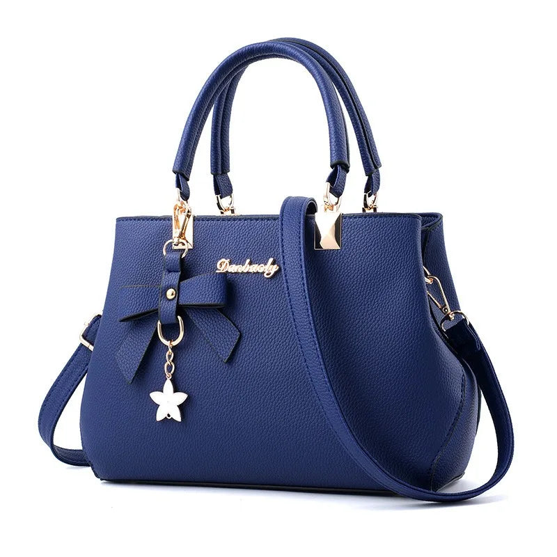 Neue koreanische Version trendige Herbst- und Winter-Schleifen-Damenhandtasche tragbare Umhängetasche Killer Bag Muttertasche großes Fassungsvermögen