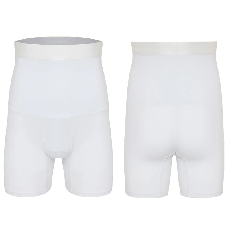Herren Body Shaper Bauchkontroll-Shorts Shapewear Bauchmieder Boxer Slips Hohe Taille Schlankheitsunterwäsche Bein Kompressionshose