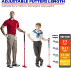 Golf Putter für Herren und Damen, beidhändig nutzbarer Kinder-Putter, Minigolf-Putter für Rechts- oder Linkshänder, längenverstellbarer Golf-Putter