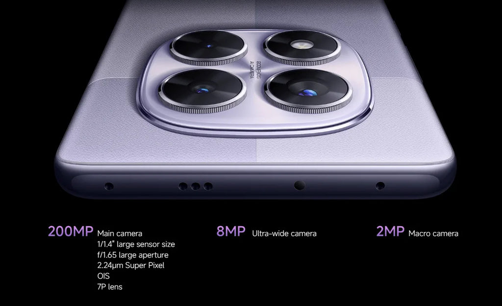 Xiaomi Redmi Note 14 Pro 5G NFC Smartphone MediaTek Dimension 7300-Ultra AMOLED Display 6,67 1,5 K 120 Hz 5110 mAh 200 MP Kamera