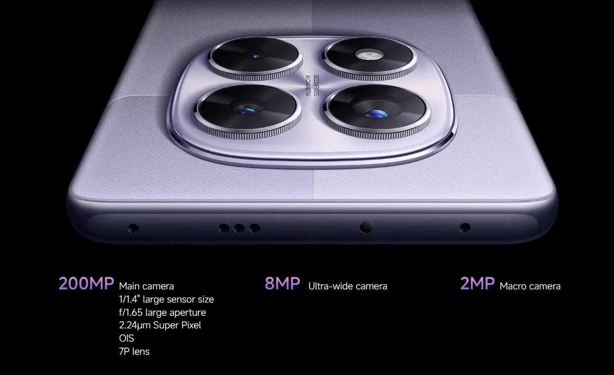 Xiaomi Redmi Note 14 Pro 5G NFC Smartphone MediaTek Dimension 7300-Ultra AMOLED Display 6,67 1,5 K 120 Hz 5110 mAh 200 MP Kamera