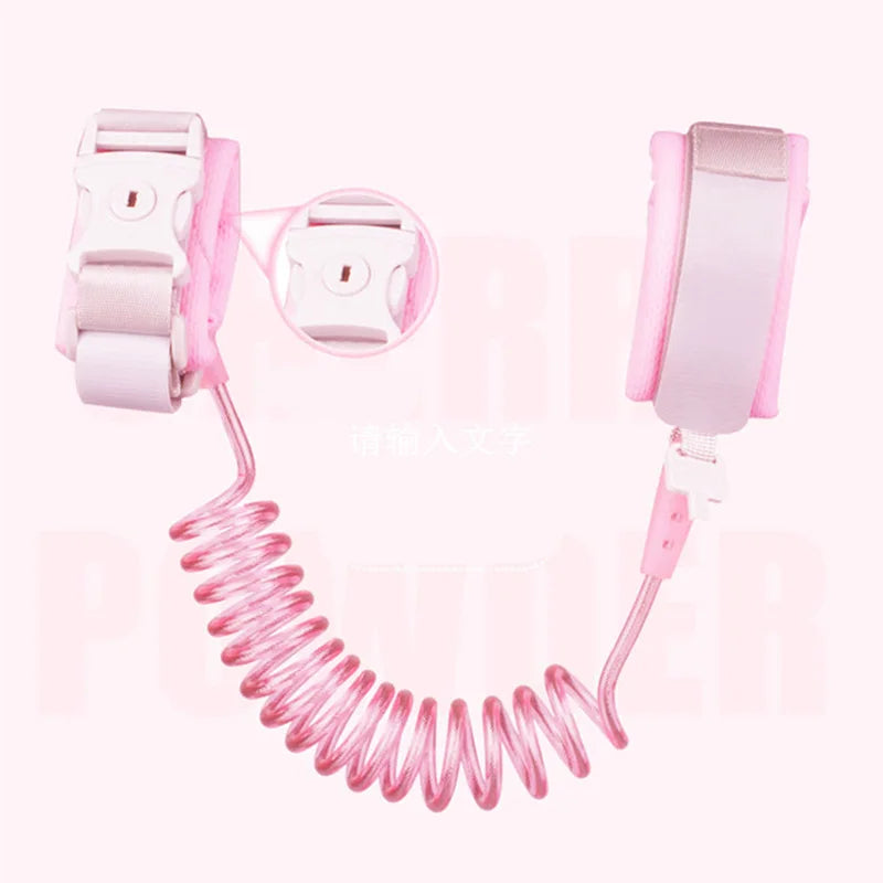 Babysicherheit 2M Anti-Verlust-Traktionsseil für Kinder Armband Schloss und Schlüssel Sicherheits-Traktionsgurt für Kinder Reisen Outdoor