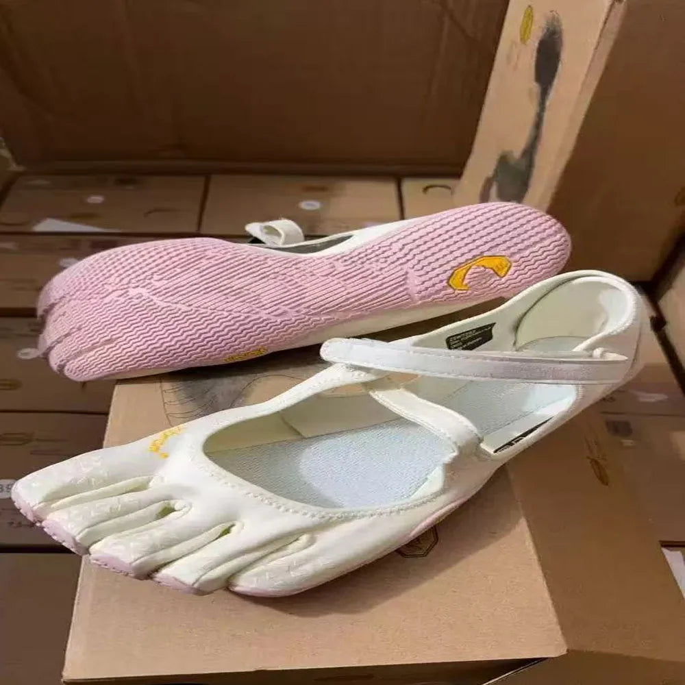 VI-B Damen Klassische Professionelle FiveFingers Schuhe Fitness Yoga Tanz Weiche Sohle Rutschfest Schnelltrocknend Sport Split-Toe-Sneaker