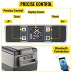 VEVOR  35L 45L 55L Car Refrigerator Mini Fridge Freezer Portable Compressor Cooler 12/24V DC 110-240V Ice Box for Camping