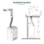 AIKE Airblade Wasserhahn Händetrockner Automatische Bad Händewasch- und Trockenmaschine Waschraum Armaturen Luft Wasserhahn Leistungsstarker Händetrockner