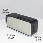 Radiowecker FM Bluetooth Lautsprecher Tragbarer Subwoofer Caixa De Som Sound Box Musik Drahtlose Mini Tieftöner Bocina Lampensäule
