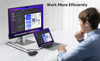 MZX USB 3.0 Switcher KM Switch Selector KVM Hub Dockingstation 2 Computer Laptop PC Desktop Zubehör Drucker Tastatur teilen
