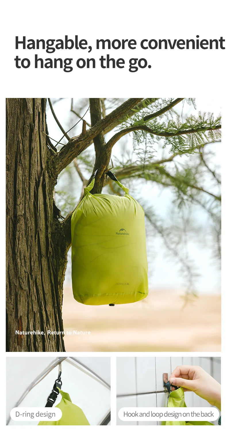 Naturehike Rolle-Aufbewahrungstasche Outdoor Reise Wandern Leicht Wasserdicht Vakuum Kompressionsspender Taschen Tragbarer Organizer