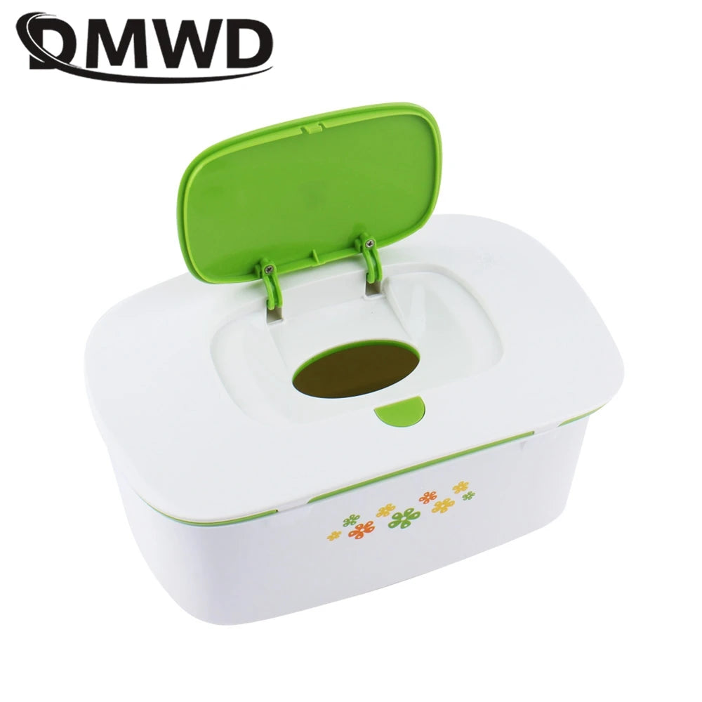 DMWD Home And Car Dual Use Wipes Heater Baby Wet Tissue Heating Box Facial Mask Heating Machine Towel Warmer 40℃ Constant Temp