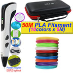 2026 Neue 3D-Druckstift DIY Dreidimensionale Malerei Kinderspielzeug mit LCD-Bildschirm Netzteil 200M PLA-Filament Spielzeug Geschenk