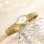 BERNY Gold Watch for Women Ladies Wristwatch Gold Quartz Jewelry Bracelet Set Minimalist Watch Multicolor Small Ladies Watches