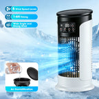 Desktop-Klimaanlagenlüfter 300 ml Wasser-/Eiskühlungsventilator 6 Geschwindigkeiten Kleiner Klimaanlagen-Luftbefeuchter-Kühlerlüfter mit Umgebungslicht