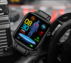 2025 Neue KI-Diagnose Blutfette Harnsäure Körperzusammensetzung Test Smartwatch für Herren EKG+PPG Bluetooth Anruf Gesundheits-Smartwatch