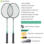 ALP ZJ2.0 Pro 4U 85g 100% Carbonfaser + Titanlegierung Badmintonschläger Ultraleichte Sportausrüstung Schläger Badmintontraining