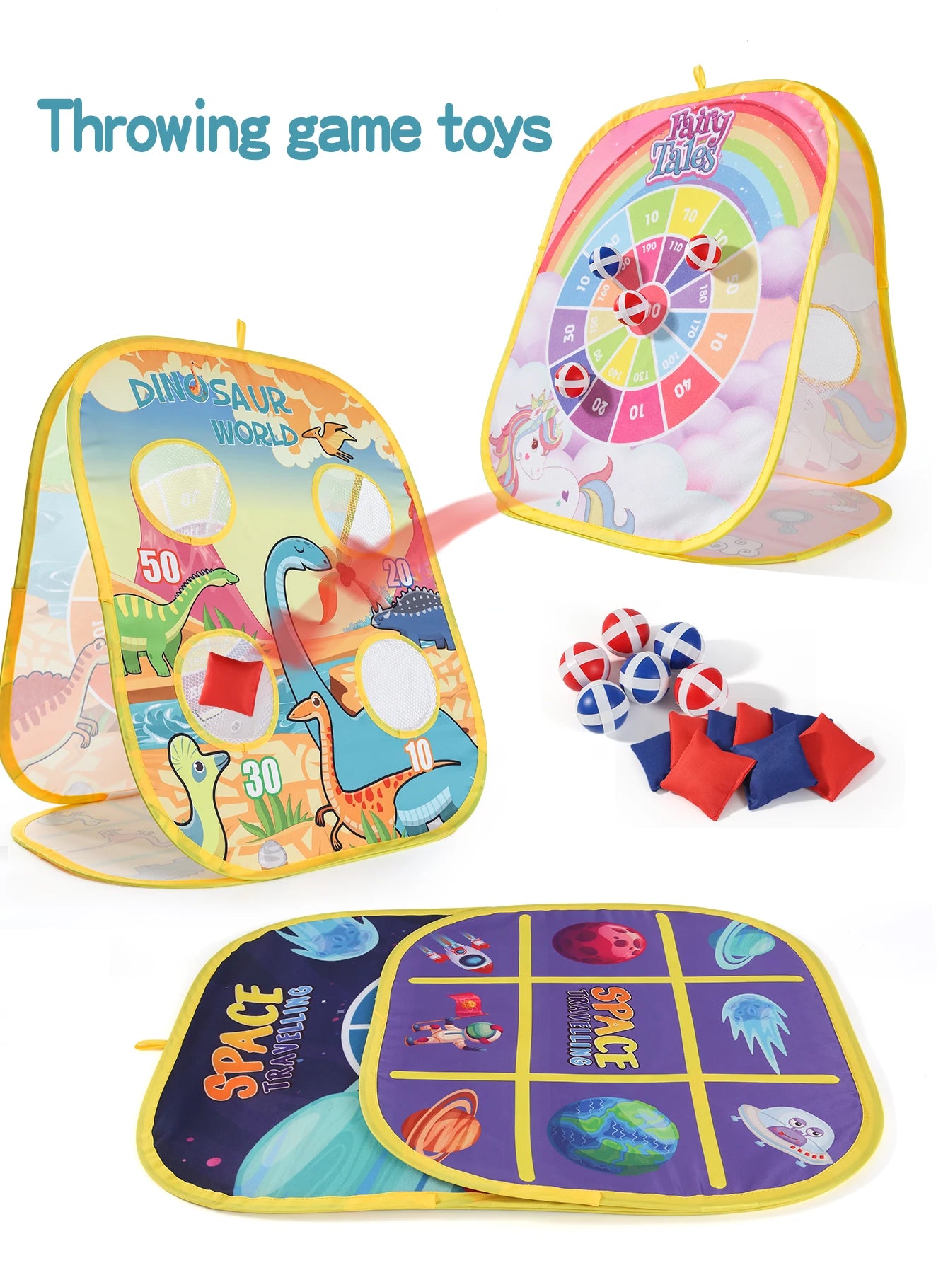 3-in-1 Bohnensackwurfspiel-Set für Kinder - Interaktives Eltern-Kind-Spielzeug für Schulsport, Geburtstag & Ostergeschenke