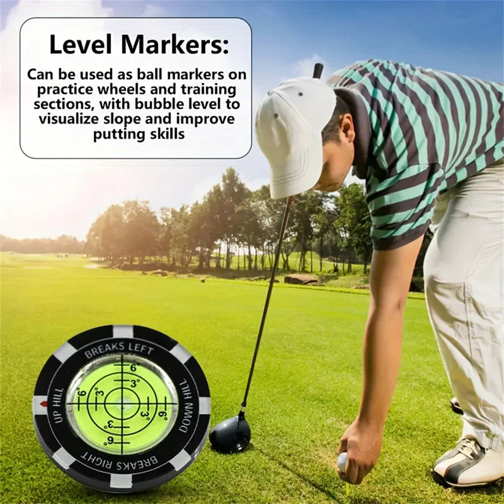 Golf Putt Ball Marker Hohe Präzision Runder Grünleser Golf Putting Hilfe Golf Slope Putting Reader 1PC JJ024