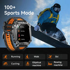 2026 TANK Neue 1400mAh Militär GPS Smartwatch Herren 2.01" AMOLED-Bildschirm 10ATM Wasserdichte Uhr SOS Anruf Taschenlampe Smartwatch iOS