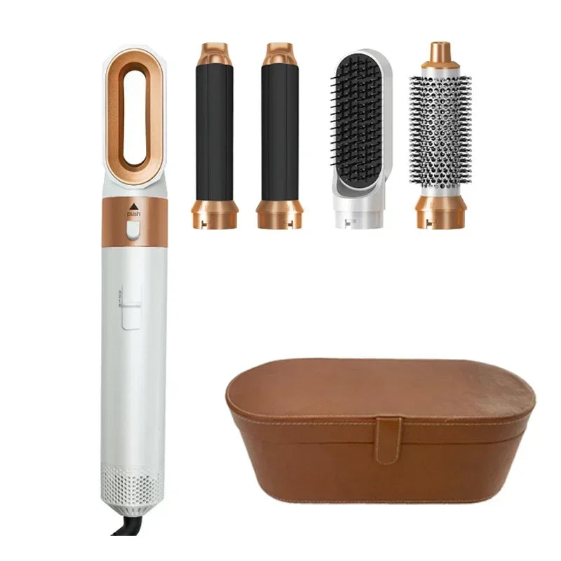 5-in-1 Haartrockner-Heißluftbürsten-Set, professioneller Lockenstab, Haarglätter, Styling-Werkzeug für professionelle Haartrockner im Haushalt