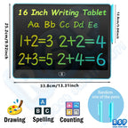 13/16 Zoll LCD Zeichentablett Schreibtafel Farbe Doodle Zähltafel Pädagogisches Spielzeug für 3-12 Jahre Kinder Geschenke