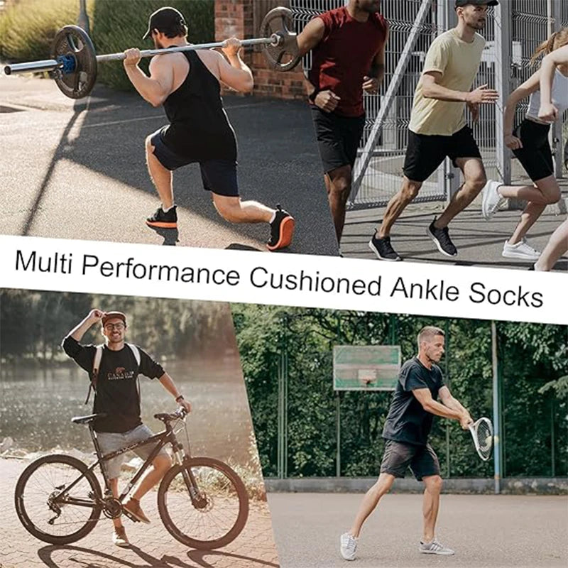 3 Paar professionelle Lauf-Sport-Fitness-Knöchelsocken Herren Handtuchsocken Outdoor-Sport Kurze Socken Herren und Damen Socken GIFRS