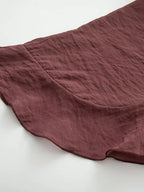 NLZGMSJ Schleifendekoration Locker Langärmlige Blusen für Damen Neue Mode Rüschenkante Hemden und Blusen Damen Top