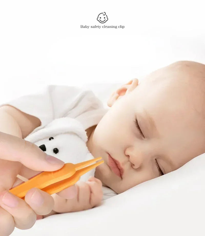 Babynasenreiniger Kleinkind Nasenhöhlenpflegebedarf Kinder Sicherheitszange Reinigungszange Baby Essentials Pinzette aus Kunststoff