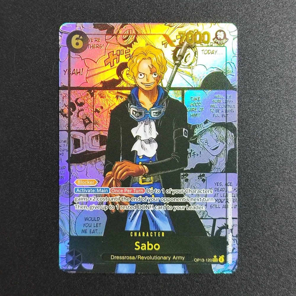 28 Stil DIY ONE PIECE CARD Game Luffy Sanji ACE Zoro Shanks Nami Teach Sabo Manga Alt Art SEC Englische Sammlung Anime Karten