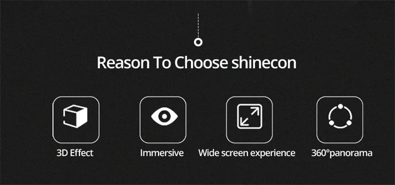 VR Shinecon 10.0 Helm 3D-Brille Virtual Reality Headset für Smartphones VR-Brille Videospiel Fernglas