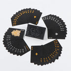 Farbige Schwarze Goldene Spielkarten Gruppe Wasserdichtes Poker Set Zauberei Zauber-Paket Brettspiel-Sammlung Unterhaltung