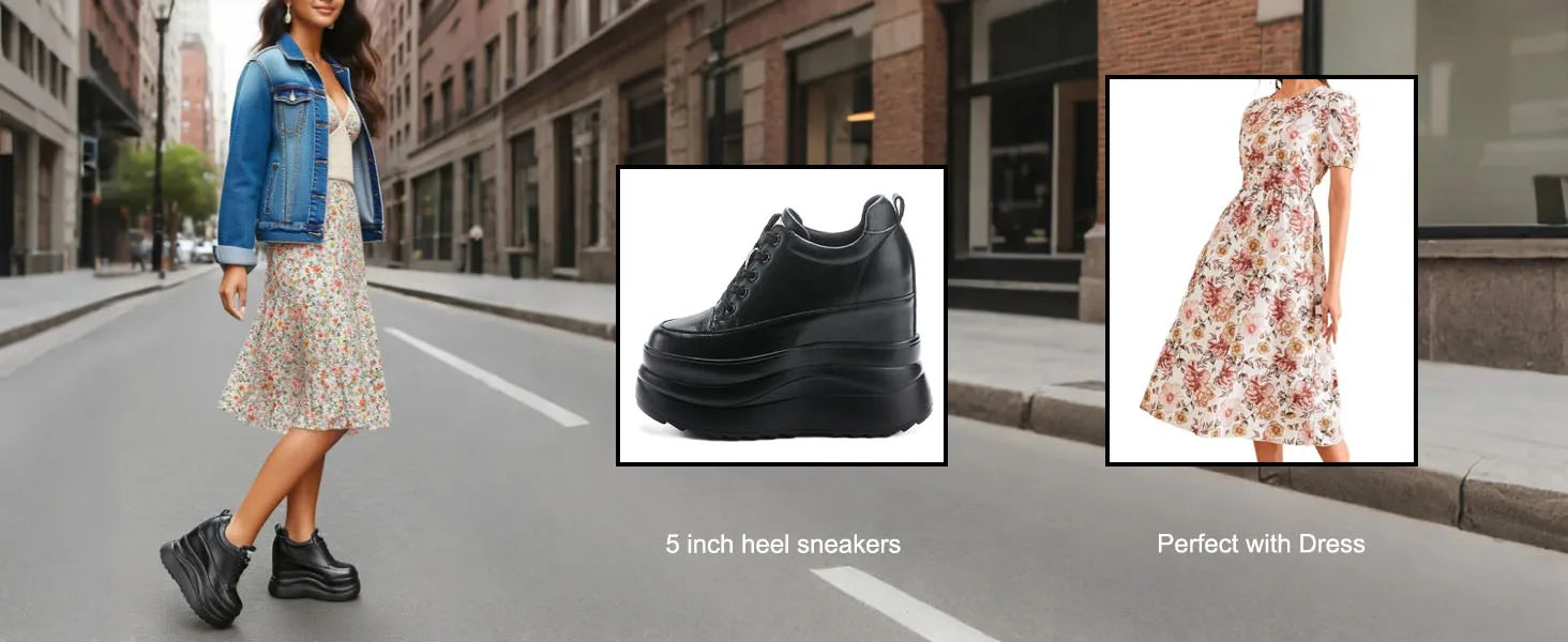 Fujin 13cm 2025 Echtes Leder Plateau Keilabsatz Flats Schuhe Chunky Sneaker Lässige Bequeme Hochwertige Herbst Spaziergangsschuhe