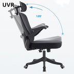 UVR Hochwertiger Bürostuhl, bequem, verstellbar, Chefsessel mit Netzrückenlehne, ergonomisches Design, Möbel, Gaming-Computerstuhl