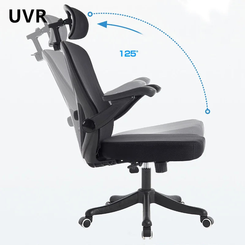 UVR Hochwertiger Bürostuhl, bequem, verstellbar, Chefsessel mit Netzrückenlehne, ergonomisches Design, Möbel, Gaming-Computerstuhl