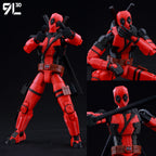 9L3D Gedruckte Deadpool Wolverine Batman Spider-Man Venom Actionfiguren Dummy13 Lucky13 T13 Anime Modell Spielzeug Sammlerstücke Geschenke
