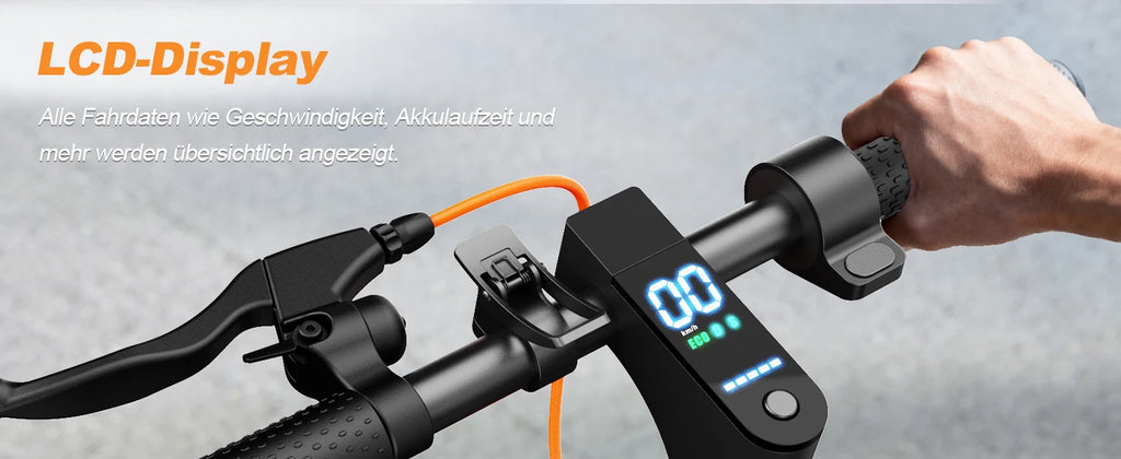 TODIMART T6 ABE E-Scooter mit Straßenzulassung, 30 km, 350 W, Zoll-Reifen, doppelter Stoßdämpfer, E-Scooter für Erwachsene