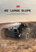 Oike RC-Car 1:16 Modell mit LED-Lichtern Funkferngesteuertes Offroad-Kletterfahrzeug Outdoor-Autos Drift-Rennspielzeug Jungen Geschenke