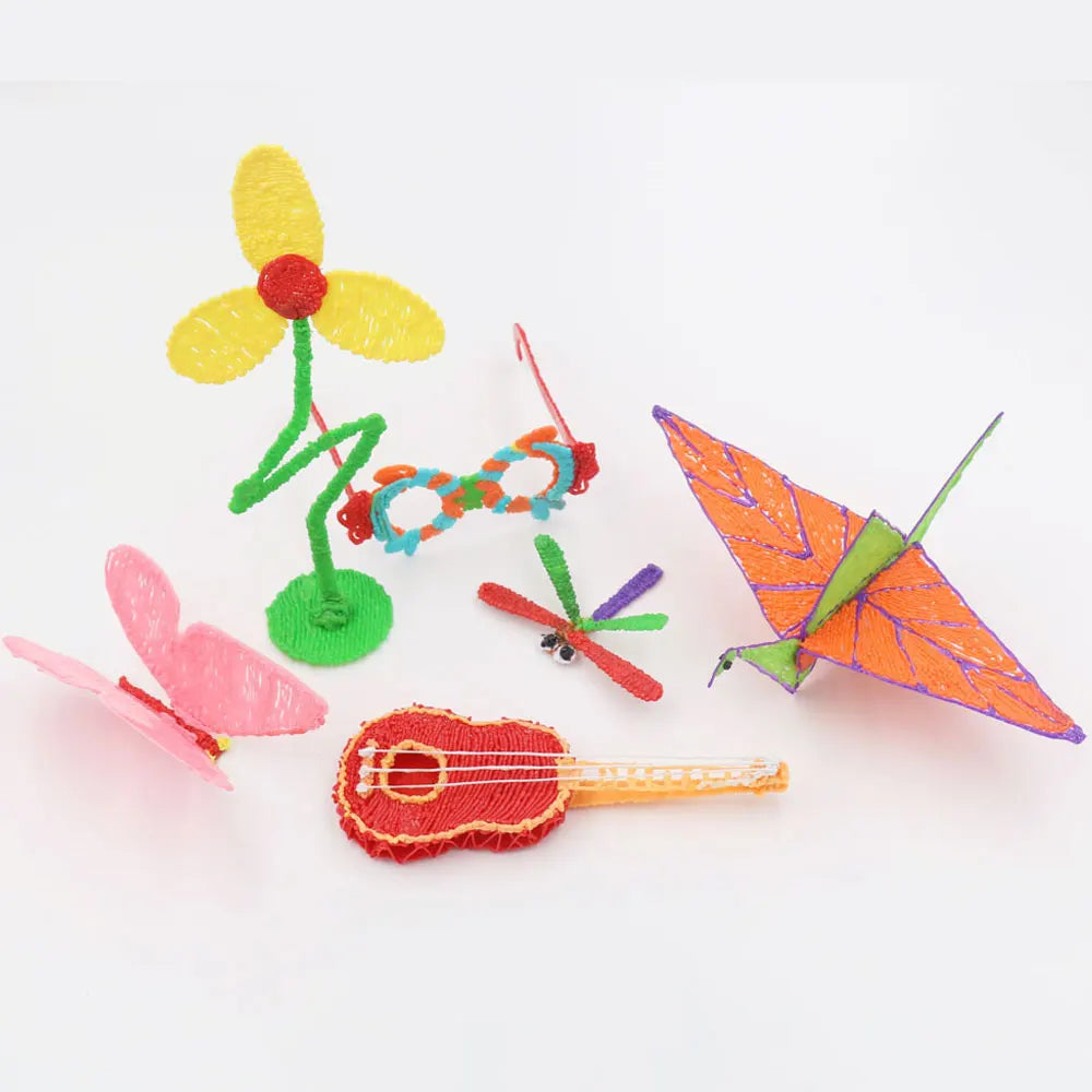 2026 Neue 3D-Druckstift DIY Dreidimensionale Malerei Kinderspielzeug mit LCD-Bildschirm Netzteil 200M PLA-Filament Spielzeug Geschenk