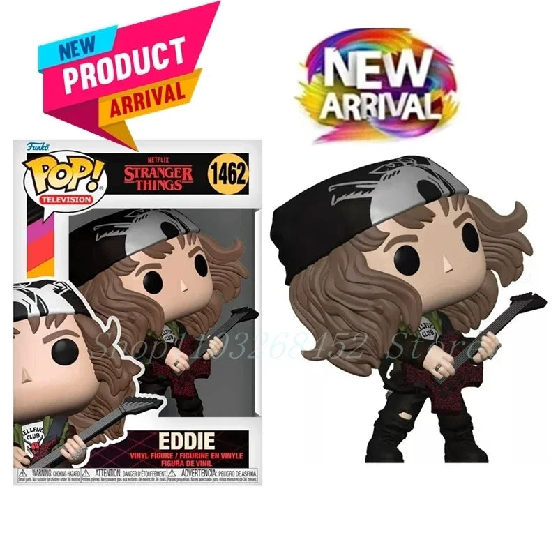 NEU!!! FUNKO POP Stranger Series #1462 Eddie #1250 Dustin Steve Robin Eleven Vinyl-Actionfiguren-Sammlermodelle für Geschenke