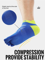 WRELS Zehensocken Laufsocken für Herren Damen Atmungsaktive Fünf-Finger-Socken Hochleistungs-Sport-Fünf-Zehen-Socken