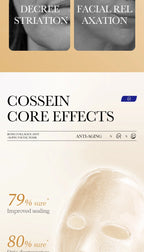 10 Stk. Kollagen Anti-Falten Gesichtsmaske Anti-Aging Mildert feine Linien Strafft die Haut Feuchtigkeitsspendend Aufhellend Hautpflege Koreanische Kosmetik