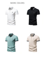 Sommer Herren-Poloshirt modisches Eisseide schnell trocknendes Kurzarm-T-Shirt einfarbig locker sitzendes Businesskragen-Oberteil