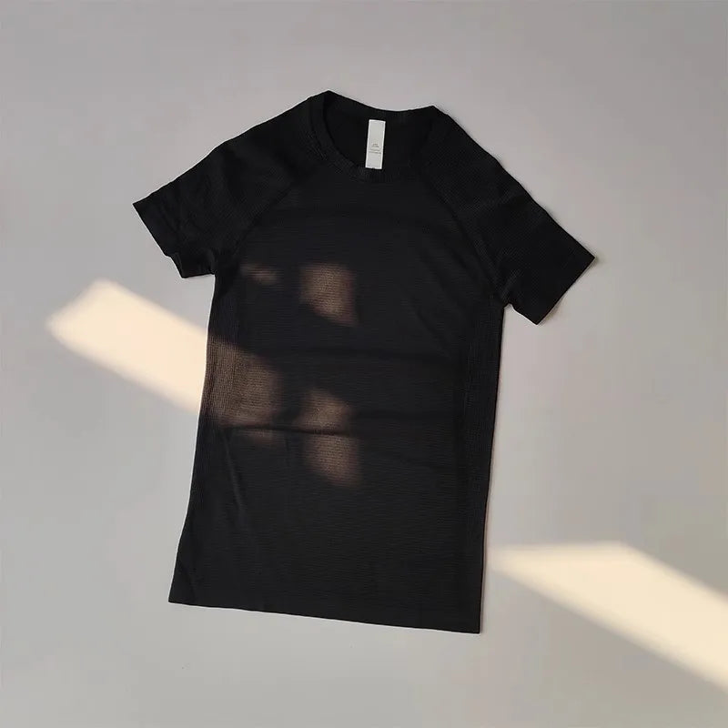 Women Yoga Top Seamless Sport T Shirts Fitness Clothes Short Sleeve Yoga Shirt Gym Top Running Active Wear Sport Top