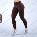 Damen High Waist Nahtlose Yoga Leggings Bauchkontrolle Po-Lifting Workout Hose Weiche Athletic Leggings für Fitnessstudio Fitness Laufen