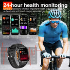 2025Neue GPS Smartwatch für Xiaomi IOS Militärkompass Taschenlampe Smartwatch Herren 10ATM Wasserdicht 100+Sportmodi BT Anruf Uhr
