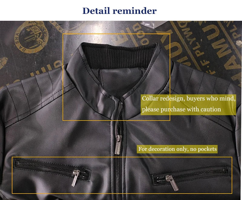 2024 Motorrad Lederjacken Herren Lässige Mode Motorradmantel Slim Fit Revers PU Jacken Herbst Winddichte Lederjacke Herren