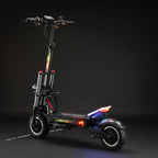 Neuer HALO KNIGHT T107Pro Smart E-Scooter für Erwachsene, großes Display, 60V 38.4Ah Akku, 3000W Dualmotor, 95KM/H Leistungsstarker Elektroroller
