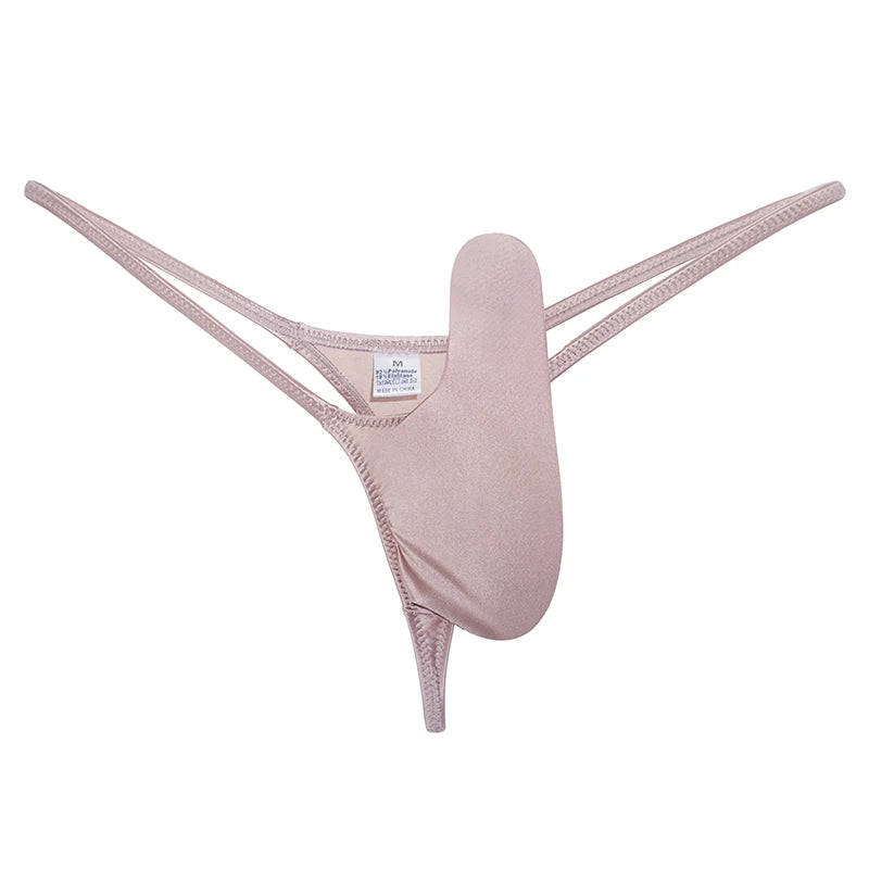 YAULAANG Sexy Herren Glanz Gay Unterwäsche Öliger G-String Tanga Glänzend niedrige Taille Hohe Elastizität Herren Dessous